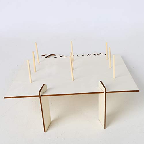 JUSTDOLIFE Donut Wall Wood Creative Donut Stand Treat Stand para Boda Baby Shower