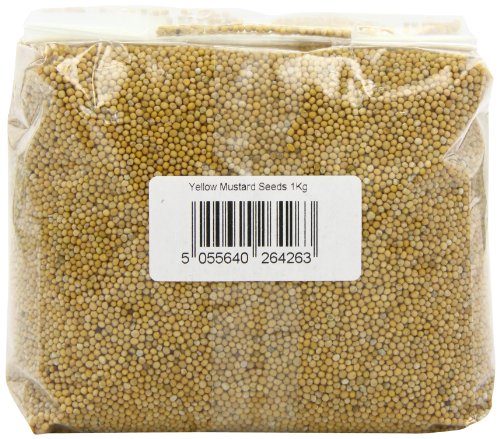 JustIngredients Essential Semillas de Mostaza Amarilla - 1000 gr