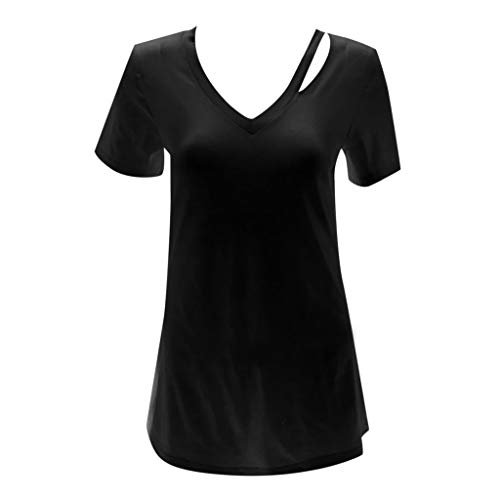 JUTOO Blusa de Mujer Talla Grande Blusa de Mujer en Oferta Blusa Desigual Blusas con Escote Blusas con Volantes de Mujer Blusas Cuello Halter Blusa Bordada Blusa Gasa Mujer Blusa con Volantes Blusa