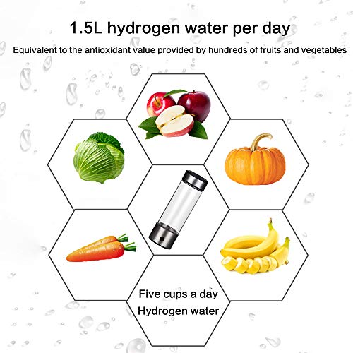 JW-YZWJ Elemento Agua Rica en hidrógeno Copa Regalo de la Taza, la Taza de Cristal electrolítico, Cambio de Calidad de Agua en 3 Minutos, el hidrógeno Contenido 700-1000Ppb