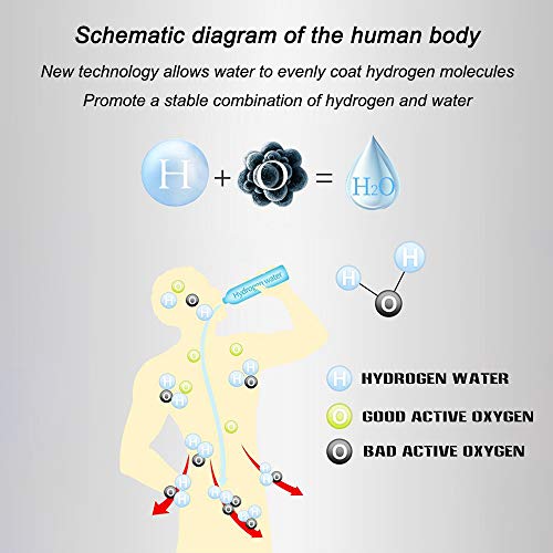 JW-YZWJ Elemento Agua Rica en hidrógeno Copa Regalo de la Taza, la Taza de Cristal electrolítico, Cambio de Calidad de Agua en 3 Minutos, el hidrógeno Contenido 700-1000Ppb