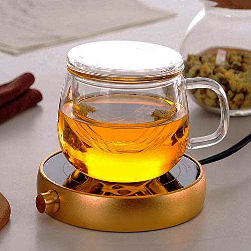 JWBOSS Juego De Tazas De Té De Vidrio Incluido Filtro Y Tapa, Caldera A Prueba De Calor Taza De Té Café Utensilios De Té Restaurante