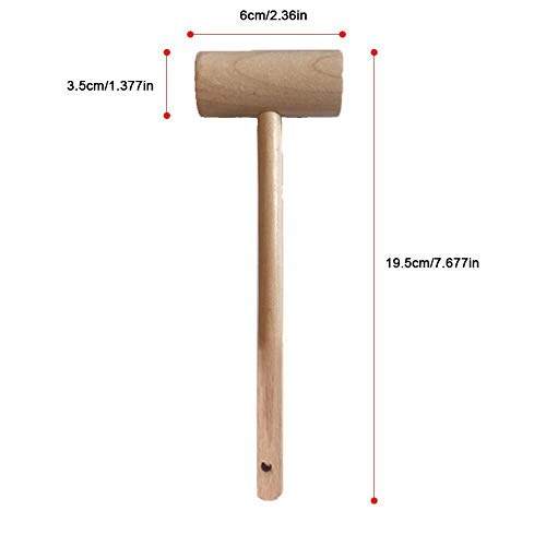 Jwkcm Ablandador de Carne, Carne de Cerdo Costillas, Ninguna Pintura, Sin Cera, Buena Feel, Utensilios de Cocina, Longitud 19.5cm