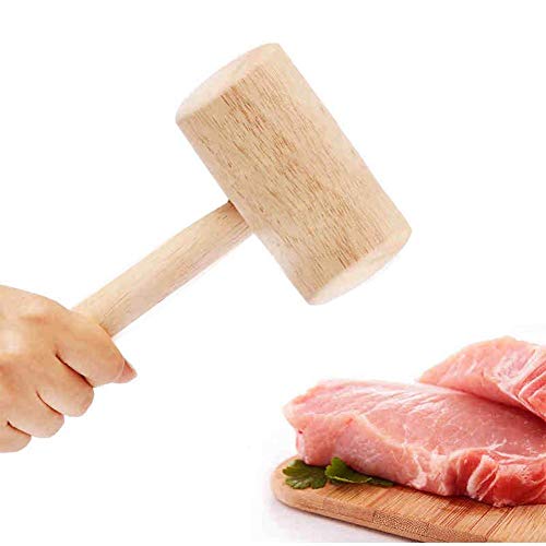 Jwkcm Ablandador de Carne, Carne de Cerdo Costillas, Ninguna Pintura, Sin Cera, Buena Feel, Utensilios de Cocina, Longitud 19.5cm