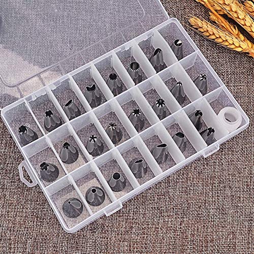 JYSLI Herramienta Herramientas 40pcs pastelería inyectores de la Torta de decoración for Hornear Inicio Cake Shop Decoración fijado for Hornear Conjunto de pastelería (Color : 38Pcs Nozzle Set)