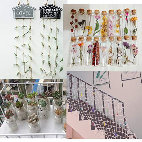 JZK 18 x Pequeño Botella de Cristal con Tapones de Corcho 14 ML para Lavanda Aromas aceites Especias Mensaje para decoración Bodas bautizos comuniones