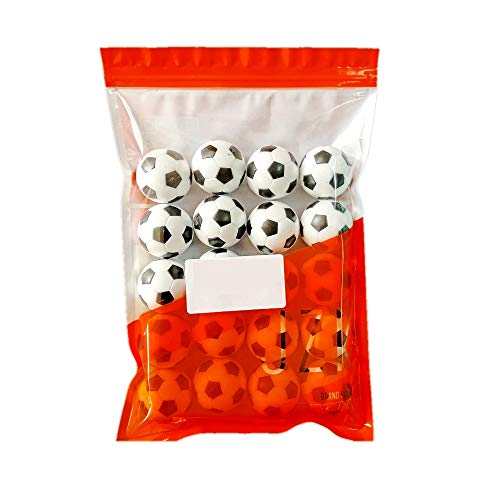 JZK 20 Piezas 32 mm plástico Mesa futbolín balones fútbol para niños y Adultos Fiesta cumpleaños favores Bolsas Fiesta Juego de Juguete