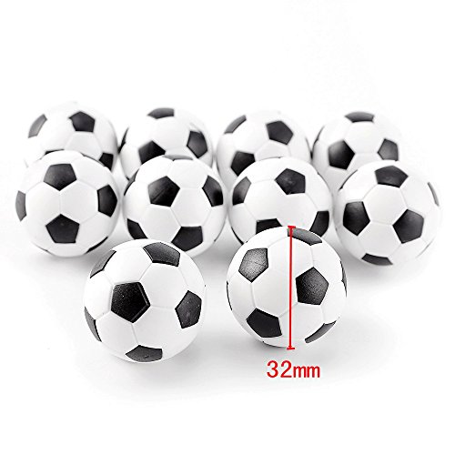 JZK 20 Piezas 32 mm plástico Mesa futbolín balones fútbol para niños y Adultos Fiesta cumpleaños favores Bolsas Fiesta Juego de Juguete