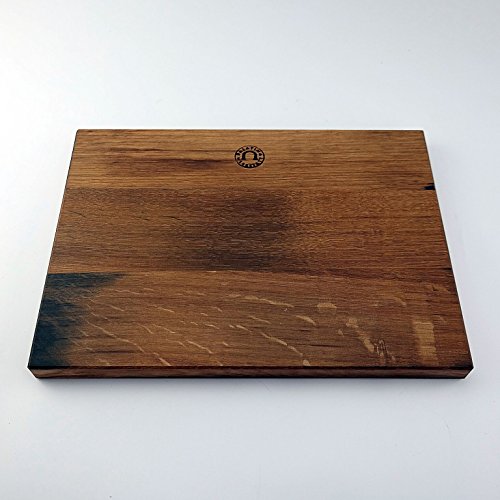 Kai Michel Bras Quotidien BK-0026 - Juego de 3 cuchillos multiusos muy afilados BK-0025, cuchillo grande BK-0027, tabla grande de madera de roble (roble) 35 x 25 cm