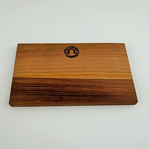 Kai Shun Pro SHO VG-0003 Deba - Cuchillo de 21 cm y tabla de cortar hecha a mano de madera de mermelo, 30 x 18 cm