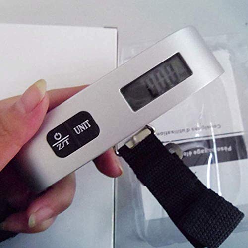 kaige Mini balanza Digital, 1Pc 50Kg 10G electrónico Portable Colgante Digital del Peso del Equipaje Escala de Carrera WKY