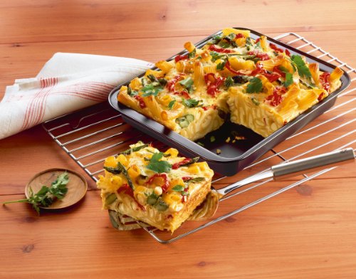 Kaiser Delicious Bandeja Rectangular para Horno, Negro, 29 x 23 x 4 cm