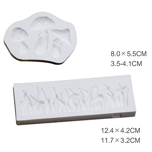 KALAIEN - Molde de silicona para decoración de pasteles, fondant, azúcar, dulces, chocolate, 2 unidades