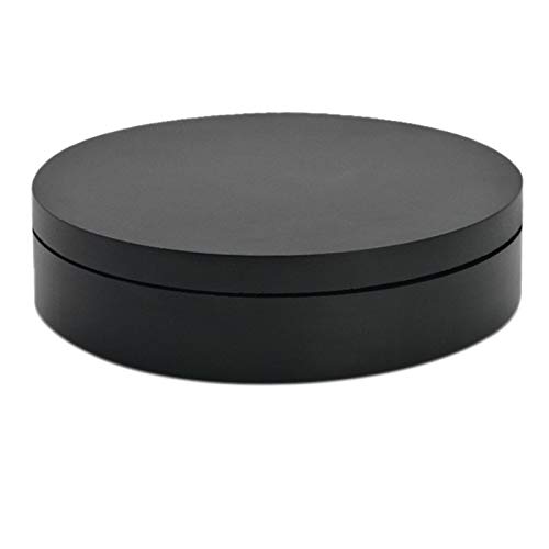 Kamenda - Expositor de Joyas Giratorio eléctrico en Forma de T de Almacenamiento de Joyas de Base con Soporte de Joyas de Mesa Giratorio, Color Negro