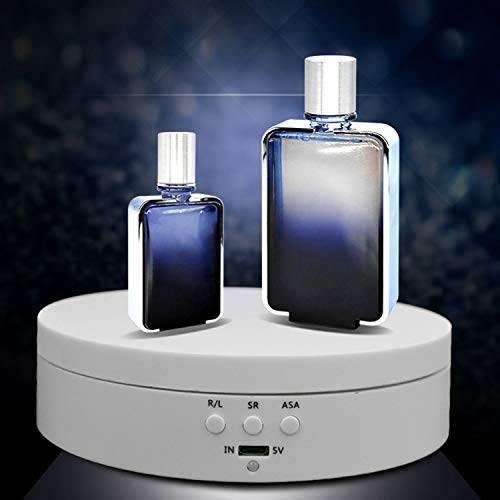 Kamenda - Expositor de Joyas Giratorio eléctrico en Forma de T de Almacenamiento de Joyas de Base con Soporte de Joyas de Mesa Giratorio, Color Negro