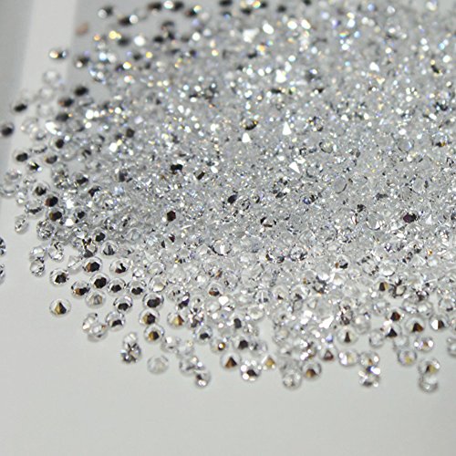 Kanggest 1000Psc Mini Diamantes Cristalinos Rhinestones Piedra Preciosa para el Arte del Uñas Artes de DIY Decoraciones del Teléfono Diámetro 1.2mm (Blanco)