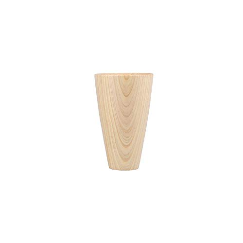 kanglang Wooden Coffee Cup Solid Wood Retro mug-Hemlock Cup Log Color_A