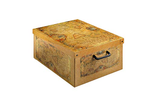 Kanguru Caja de Almacenamiento en cartòn Lavatelli, Modelo Marco Polo, Media 32x42x21cm