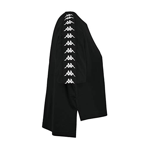 Kappa Banda Avant S/S T Camiseta de Manga Corta, Mujer, Negro (Black/White), XS