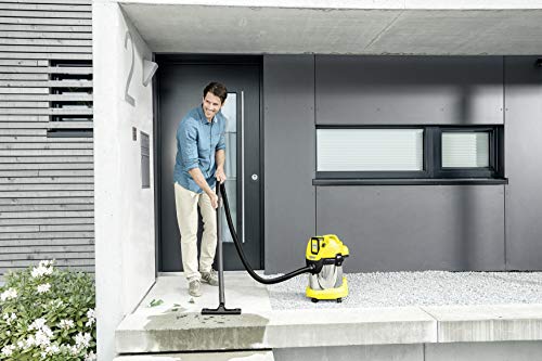 Kärcher Aspirador Multiuso Wd 3 Baterías Premium, 67 W, 17 litros, Sin batería y con control de encendido, Metal, Negro, Amarillo, Model nuevo