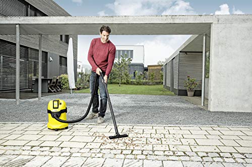 Kärcher WD 3 Battery Set - Aspirador Multiuso, 17 litros, Con batería y sin control de encendido, Plástico, Negro/Amarillo, Model Nuevo