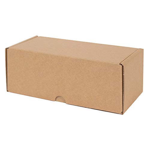 Kartox | Caja de Cartón Kraft Para Envío Postal | Caja de Cartón Automontable para Envío o Almacenaje | Talla M | 20x9x7 | 20 Unidades