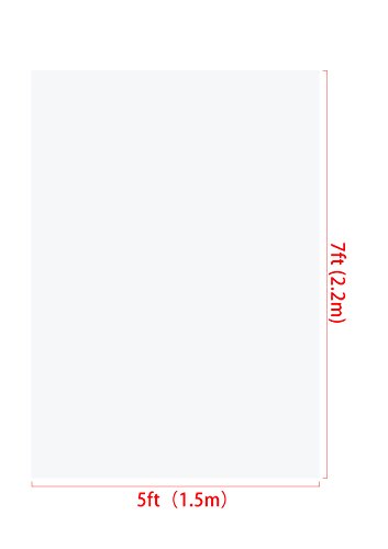 KateHome PHOTOSTUDIOS 1.5 × 2.2m Sin Arrugas Telones Blancos para fotógrafos Fotografía Foto Fondo Prop