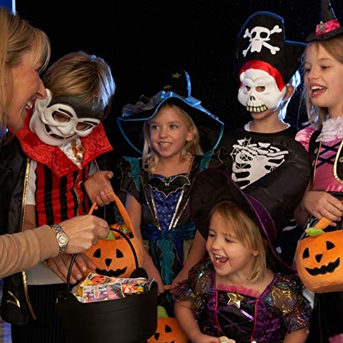 KATOOM 400 Bolsas de Dulces Autoadhesivas para Halloween, celofán, plástico Transparente, Truco o Trato, Calabaza, Fantasma, Galleta, Bolsa de Regalo para Dulces de Halloween,decoración para Fiestas