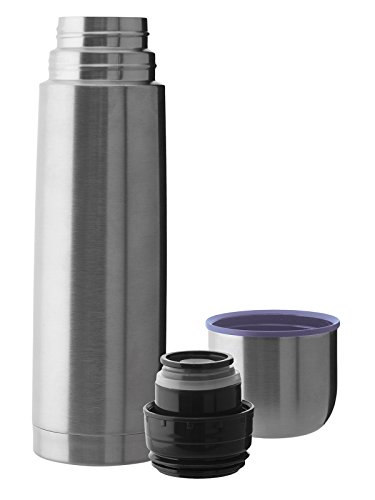 Katuki Saguyaki - Termo Infantil Para Líquidos 0,5L con Funda de Neopreno Roja y Tapón-Vaso