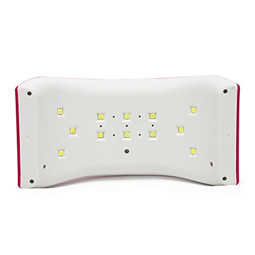 KDLD Secadores de Uñas ® LED Secador de Uñas UV 24W luz de uñas con 30S / 60S Curado de temporizador para goma laca y otros Gel Manicura de luz blanca con alimentación USB
