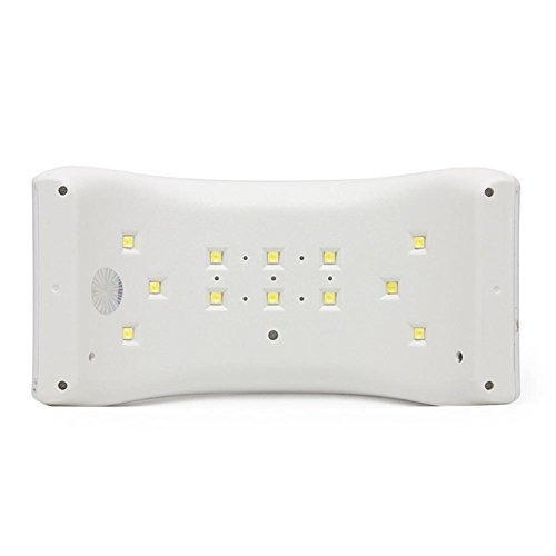 KDLD Secadores de Uñas ® Secador de uñas LED con luz UV 24W con 30S / 60S Curado con temporizador para goma laca y otros Gel Manicura con luz blanca con alimentación USB (blanco)