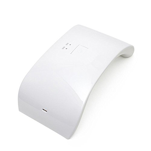 KDLD Secadores de Uñas ® Secador de uñas LED con luz UV 24W con 30S / 60S Curado con temporizador para goma laca y otros Gel Manicura con luz blanca con alimentación USB (blanco)