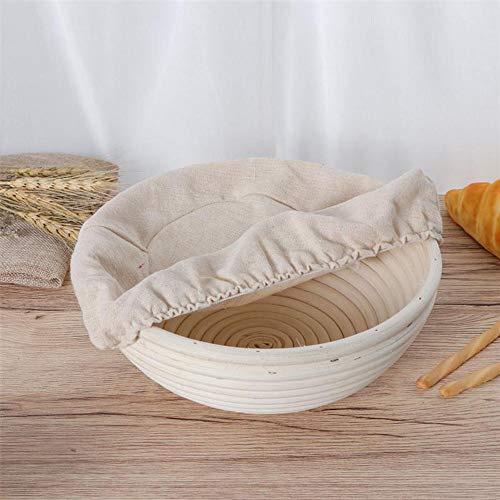 KEBEIXUAN Banneton Pan Cesta de fermentación 2 Paquetes Raspador de Pan de Silicona+Cepillo de Silicona+Herramienta de Cuchilla de Pan Francés (5IN)