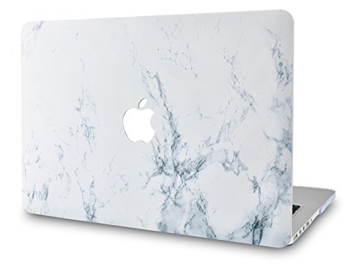 KECC MacBook Pro 13 Pulgadas (2020/2019/2018/2017/2016, Touch Bar) Funda Dura Case Cover MacBook Pro 13.3 Ultra Delgado Plástico {A2289/A2251/A2159/A1989/A1706/A1708} (Mármol Blanco)