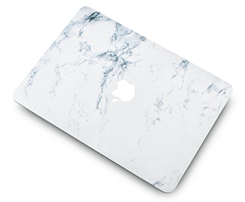 KECC MacBook Pro 13 Pulgadas (2020/2019/2018/2017/2016, Touch Bar) Funda Dura Case Cover MacBook Pro 13.3 Ultra Delgado Plástico {A2289/A2251/A2159/A1989/A1706/A1708} (Mármol Blanco)