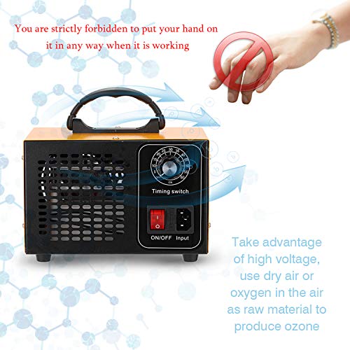 Kecheer Generador de ozono portatil domestico/industrial,Ozonizador purificador de aire,Máquina de ozono Para elimina olores/formaldehído,10/15 /20/24/28/32/36 g/h