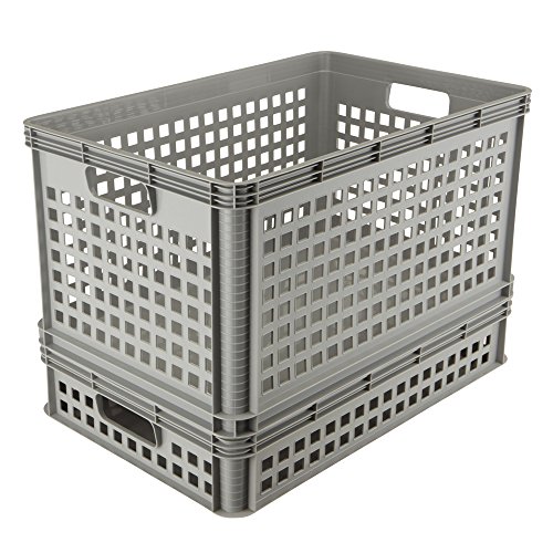 keeeper Robert Cajas de almacenaje, Light Gris, 60 x 40 x 12 cm