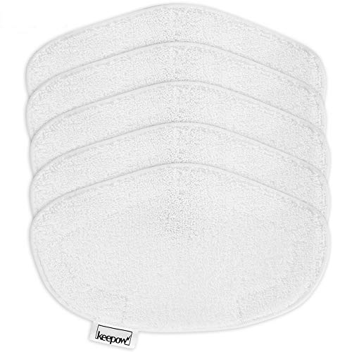 KEEPOW 5 Almohadillas Lavables para aspiradora Polti Vaporetto PAEU0332, Color Blanco