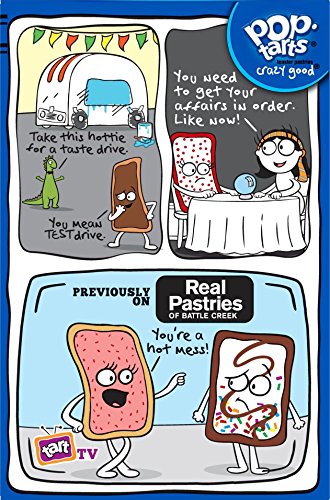 Kelloggs Pop Tarts Relleno de Cookies y Nata y Glaseado - 8 Unidades, Pack de 2
