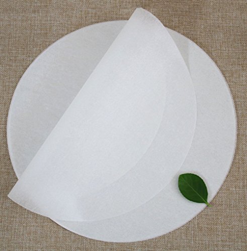 kentop 100 pcs non-stick Round Baking Parchment Circles Paper Parchment Sheets PRE-CUT Cooking Steamer Paper White Air Fryer Liner Baking Cake Paper Pan – 6 inch/15 cm, 6 Pouces -15cm, 6pouces