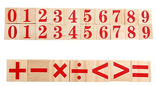 kentop Intellectuelle Montessori Mathe Jouet en Bois avec Boîte Métallique (pour Apprendre Chiffres de Jouet éducatif pour Enfants à partir DE 3 Ans