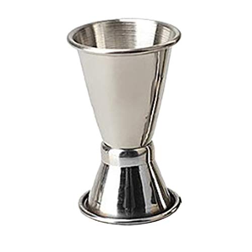 Kentop - Vaso medidor de acero inoxidable para bebidas alcohólicas y cócteles, 30 ml