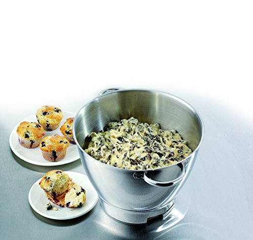Kenwood 36386A Accesorio Bol con Asas Compatible con Robots De Cocina Major Y Chef, Acero Inoxidable, 6.7 litros, Plateado
