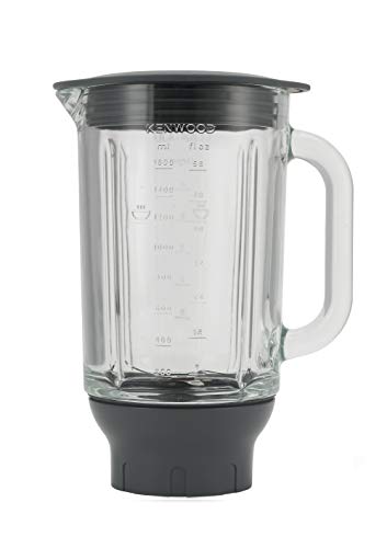 Kenwood KAH358GL Accesorio Batidora de vaso Thermoresist compatible con Robots de Cocina Kenwood Chef y Major, 1.6 L, transparente y negro
