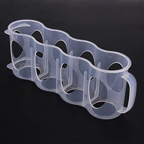 Kenyaw Caja De Almacenamiento, Caja De Refrigerador Pequeña De Plástico para 4 Latas De Bebidas, Organizador De Cocina para Conservas, Transparente