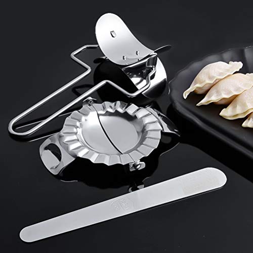 Kenyaw Ravioli Dumpling Maker Shaper and Cutter, Juego De 3 Piezas De Acero Inoxidable para Hacer Ravioles, Herramienta para Hacer Pasteles De Corte De Ravioles, Máquina para Hacer Bolas De Masa