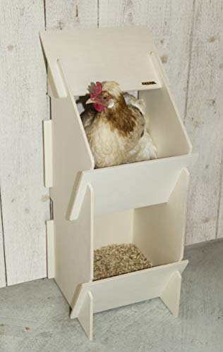 Kerbl Nido Hecho de Madera 73005 para gallinas ponedoras, 30 x 35 x 83 cm