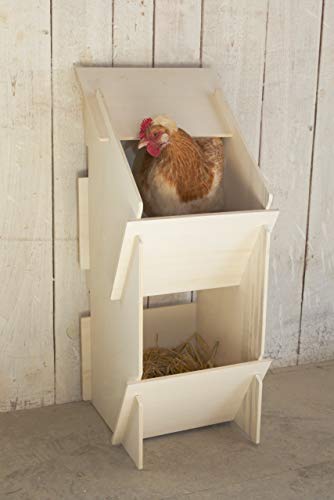 Kerbl Nido Hecho de Madera 73005 para gallinas ponedoras, 30 x 35 x 83 cm