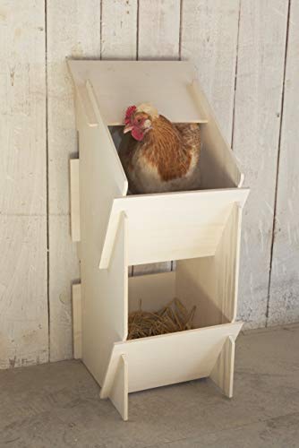Kerbl Nido Hecho de Madera 73005 para gallinas ponedoras, 30 x 35 x 83 cm