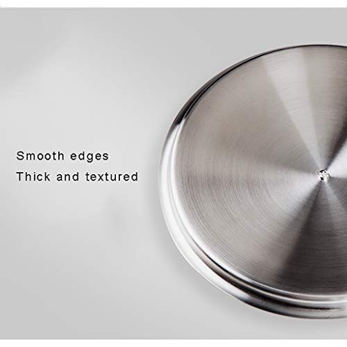 Kerryshop Tapa del Domo 304 Tapa de Acero Inoxidable Tapa del hogar Wok Vapor de Metal con Mango de Material de Grado alimenticio Accesorios Utensilios de Cocina Tapas (tamaño : 28cm)